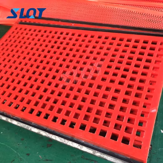 Panneau PU de déshydratation de tamis vibrant modulaire à cadre en polyuréthane et en acier